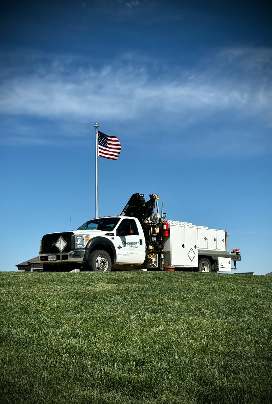 Magruder Propane service truck